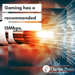 gaming requires good internet speed